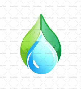 Wassertropfen und Blatt